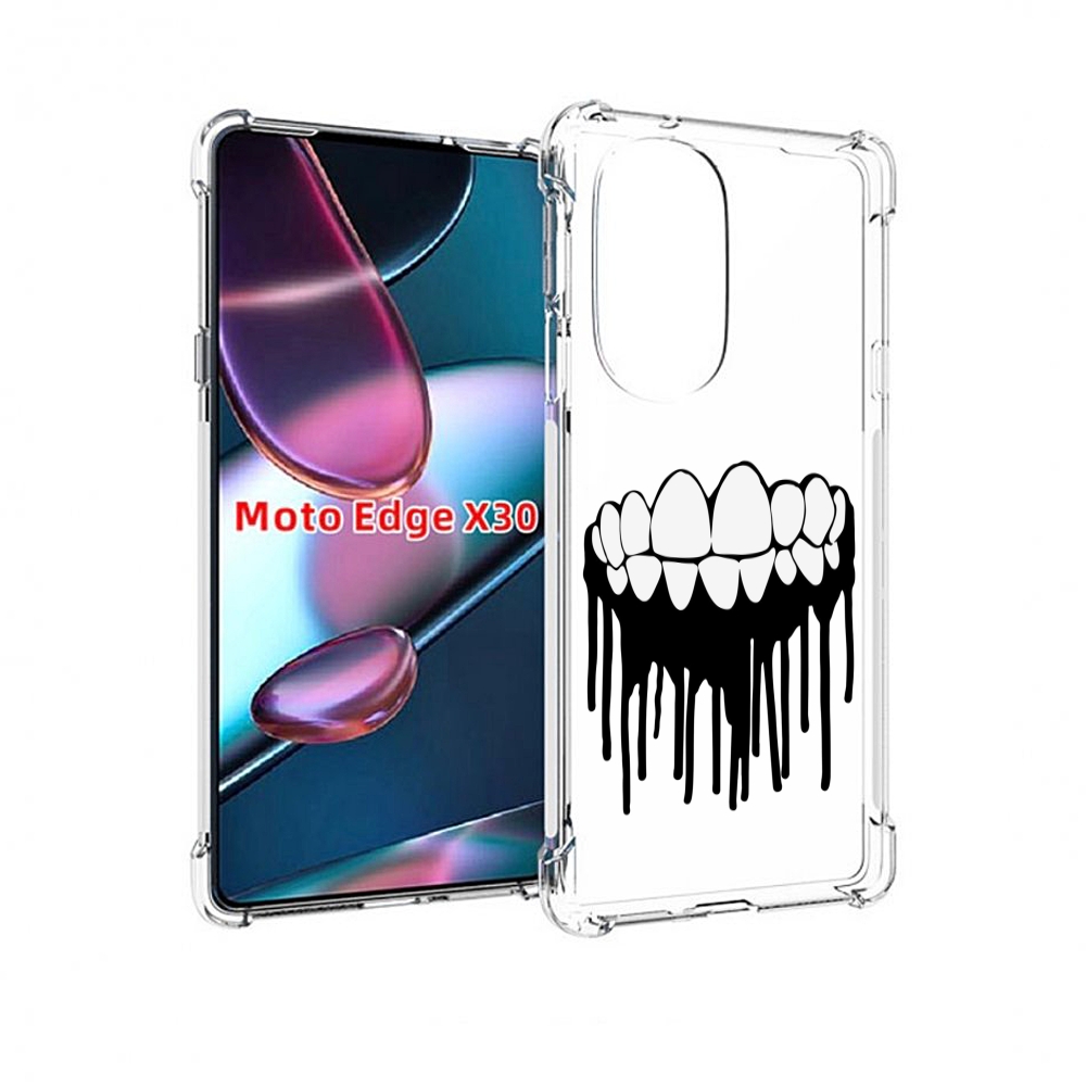

Чехол MyPads зубы для Motorola Moto Edge X30, Прозрачный, Tocco