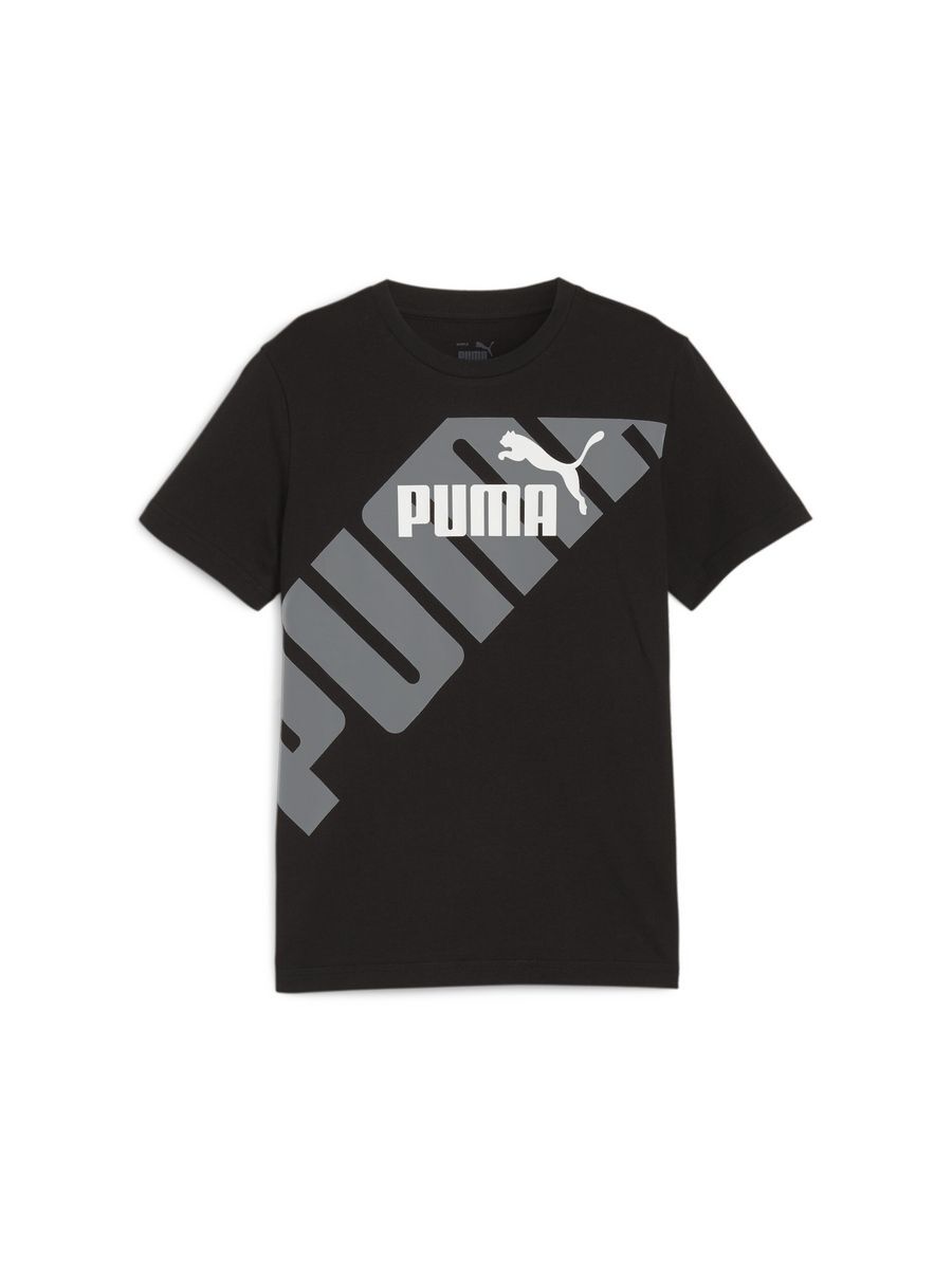 Футболка Puma Power Graphic Tee B, черный, 128