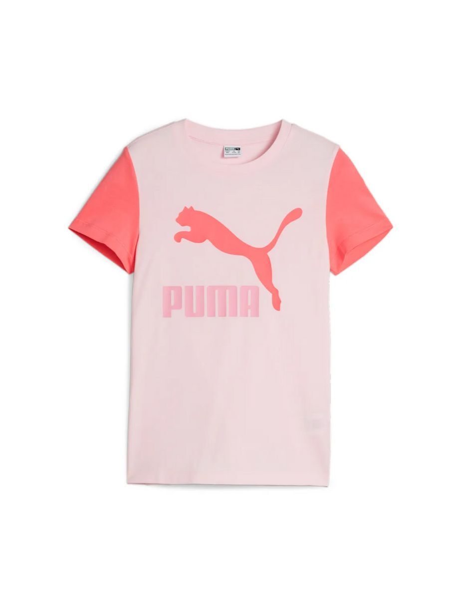 Футболка Puma Classics Two Color Logo Tee G, розовый, 140