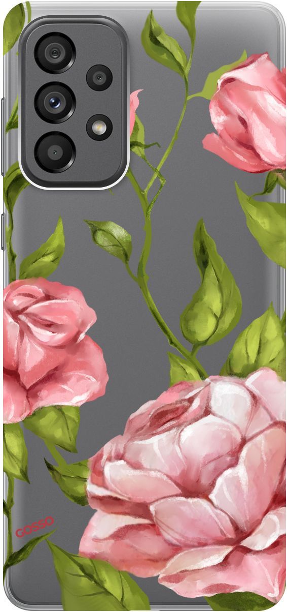 

Чехол на Samsung Galaxy A73 5G с принтом "Amazing Roses" прозрачный, Прозрачный;белый, 10570