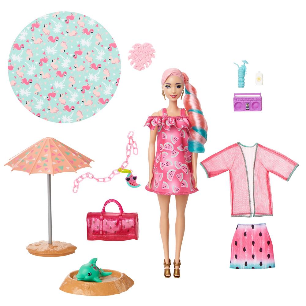 фото Набор игровой с куклой barbie сюрприз из серии арбуз