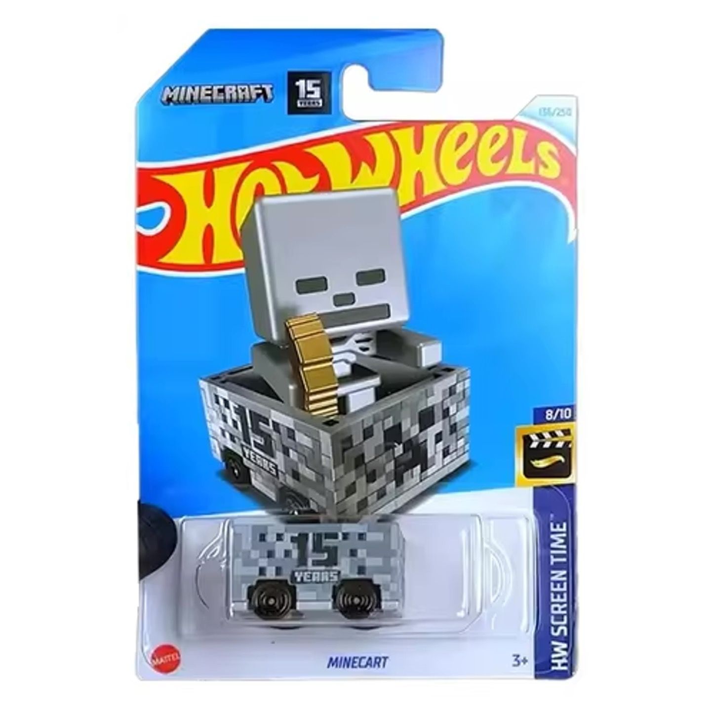 

Машинка металлическая Hot Wheels HTB38 коллекционная модель Minecart, Серый, HW-metall-all