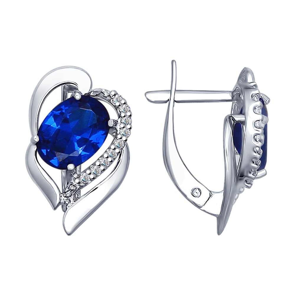 

Серьги из серебра с фианитом SOKOLOV 94022391, 94022391