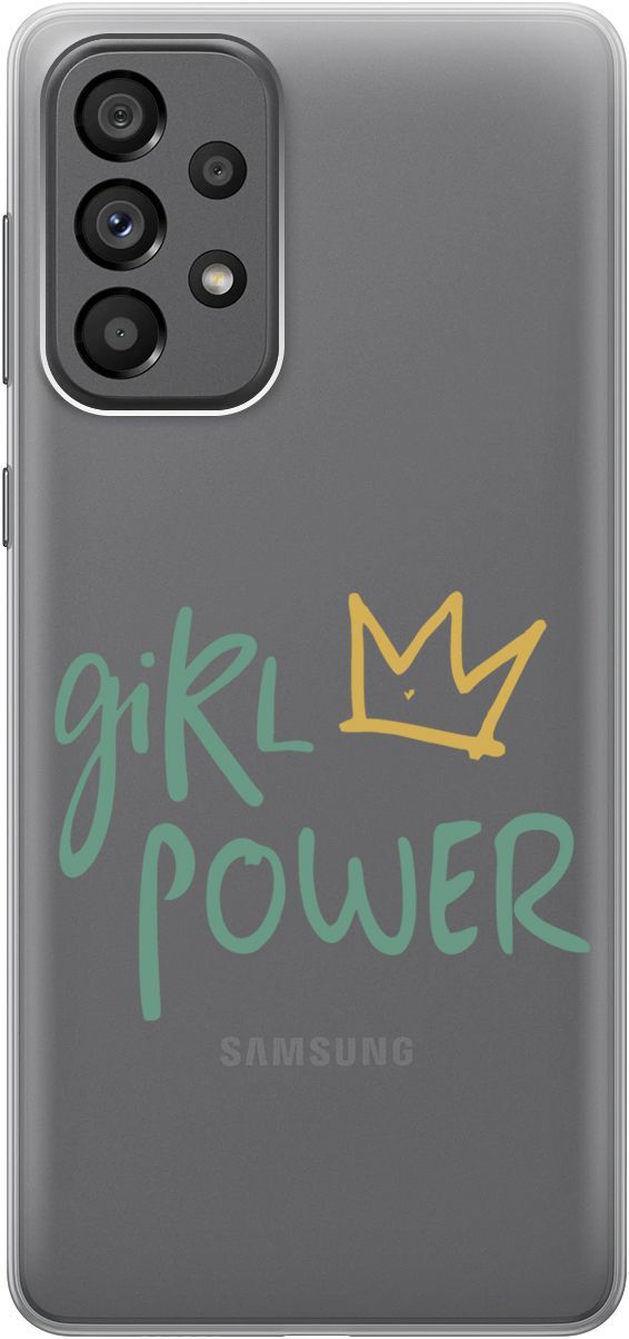 

Чехол на Samsung Galaxy A73 5G с принтом "Girl Power!" прозрачный, Прозрачный;зеленый, 10570