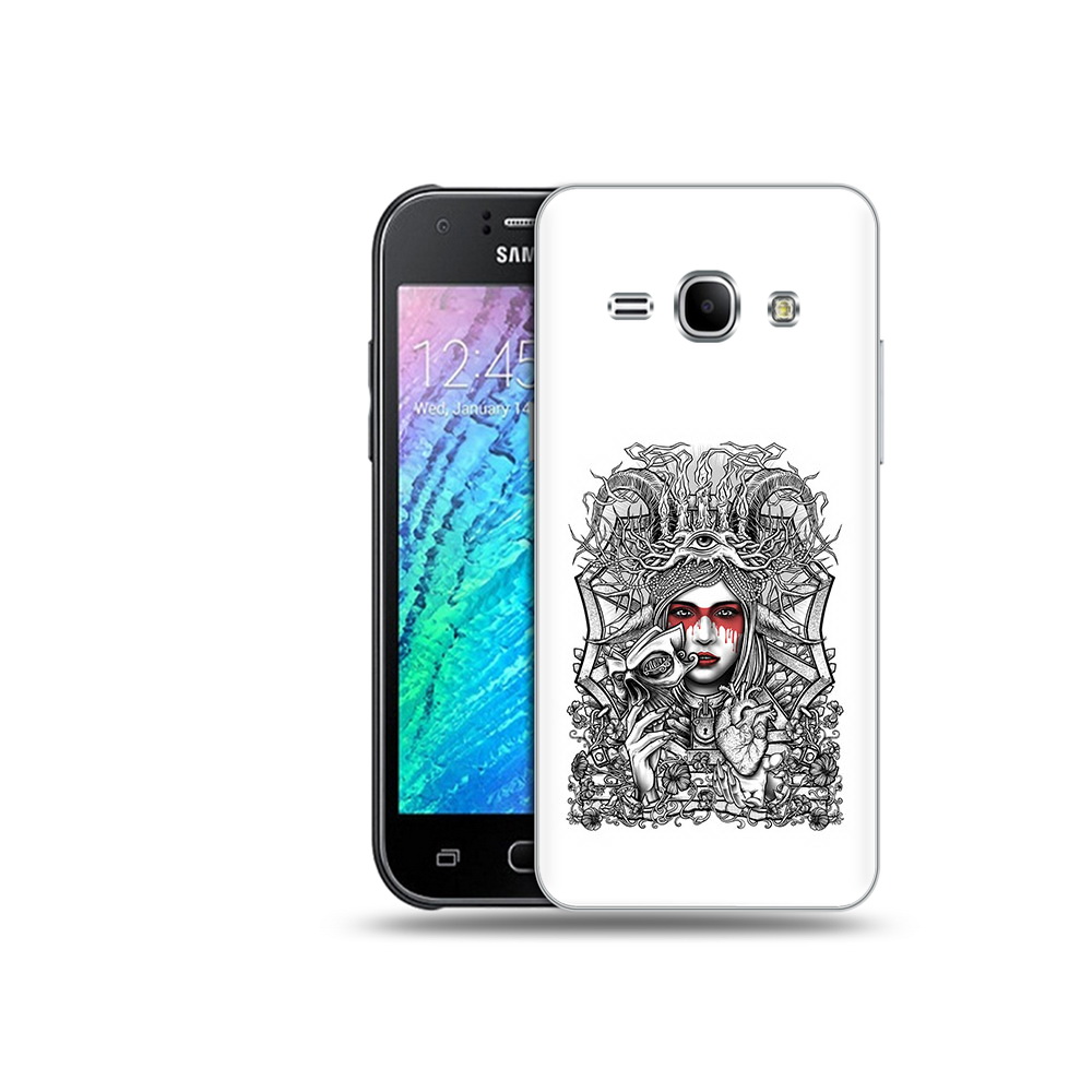 

Чехол MyPads Tocco для Samsung Galaxy J1 грусная девушка (PT12095.602.302), Прозрачный, Tocco