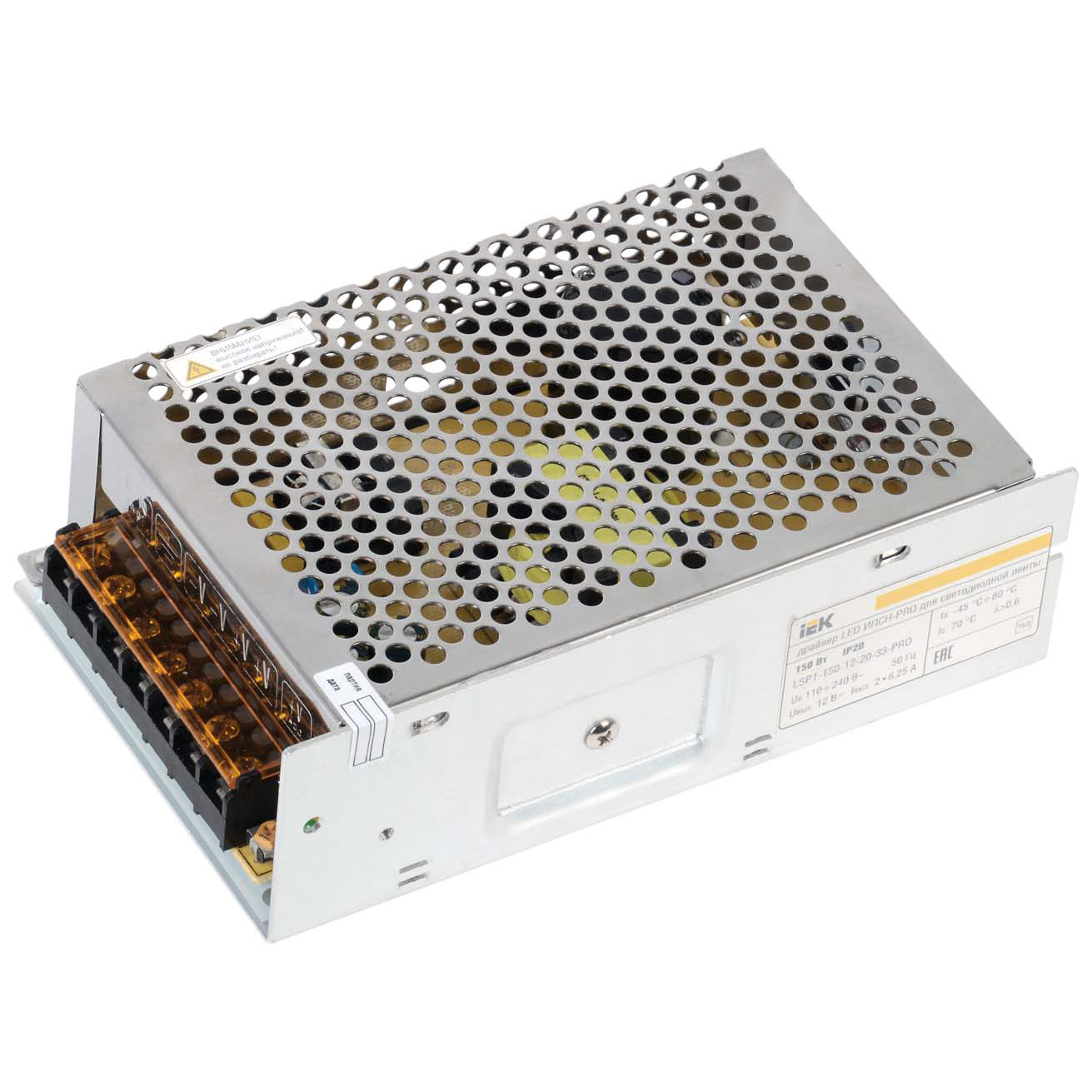 IEK Драйвер LED ИПСН-PRO 150Вт 12 В блок - клеммы IP20 LSP1-150-12-20-33-PRO