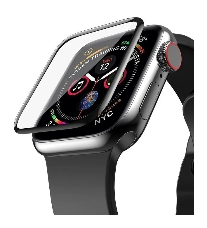 

Защитное стекло 41 мм для Apple Watch 7, черная рамка