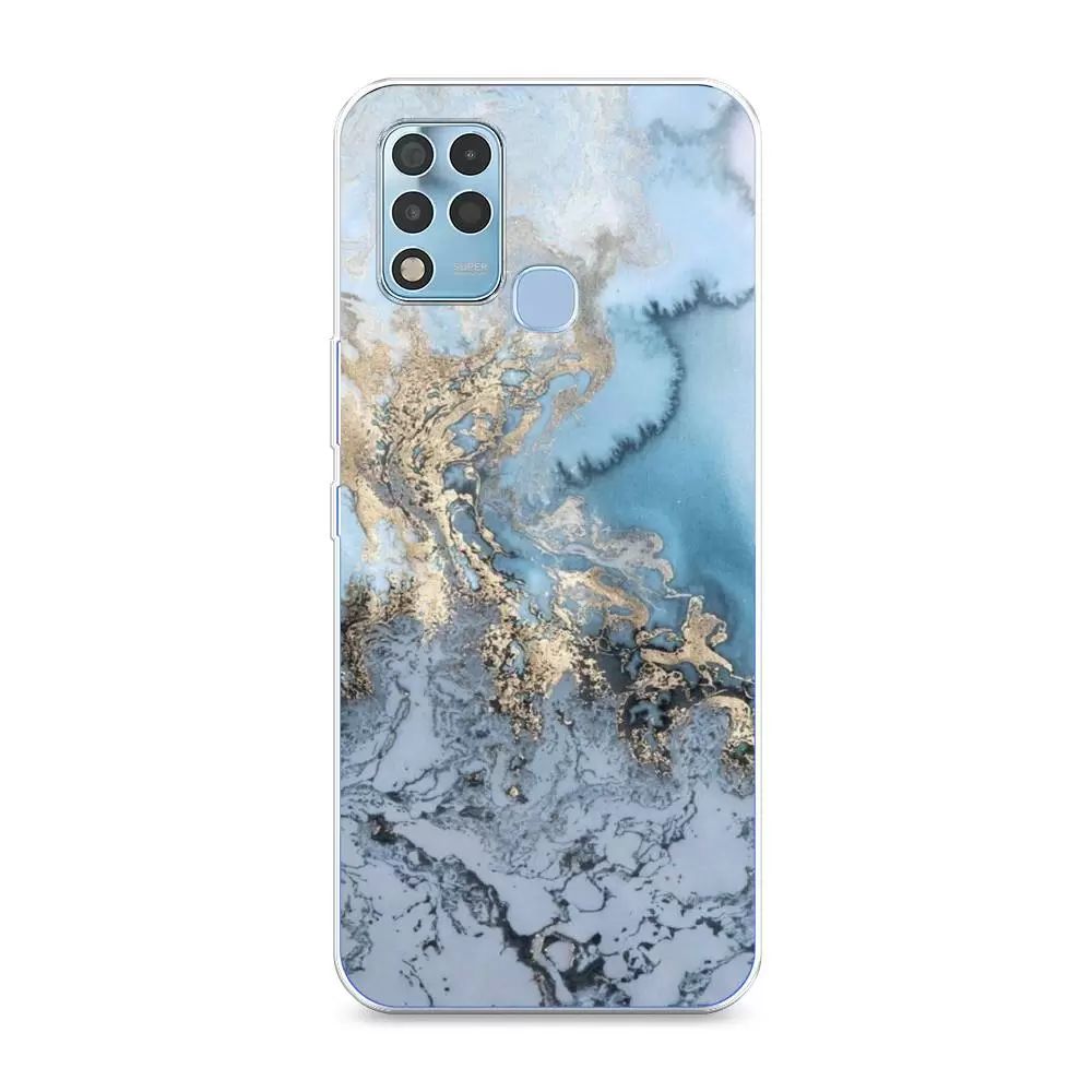 

Чехол Awog на Infinix Hot 11 G37 "Морозная лавина синяя", Разноцветный, 3102150-3