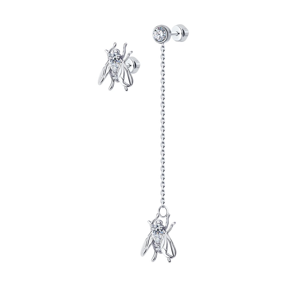 

Серьги из серебра с фианитом SOKOLOV 94023971, 94023971