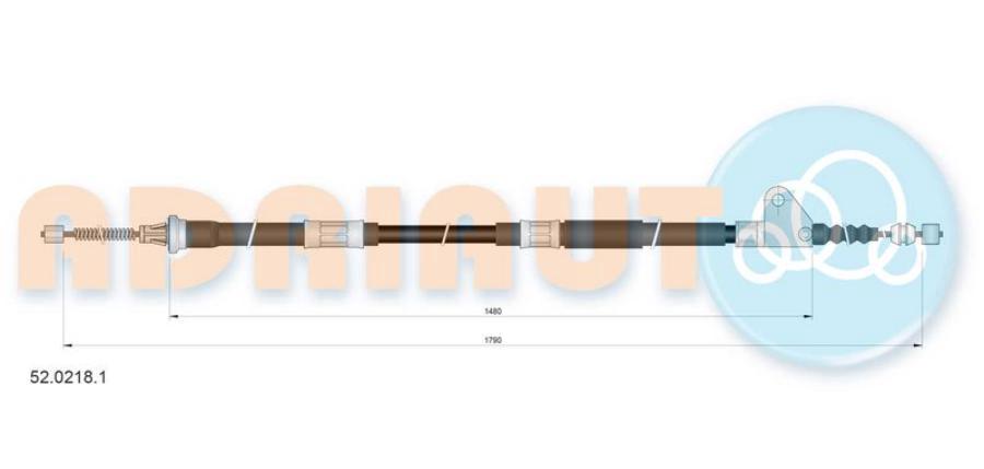 Ad52.0218.1 -Pe76316-40.2181-Dl-17.1414-17.1414 [4642005020] Трос Ручника Пtoyota Avensis