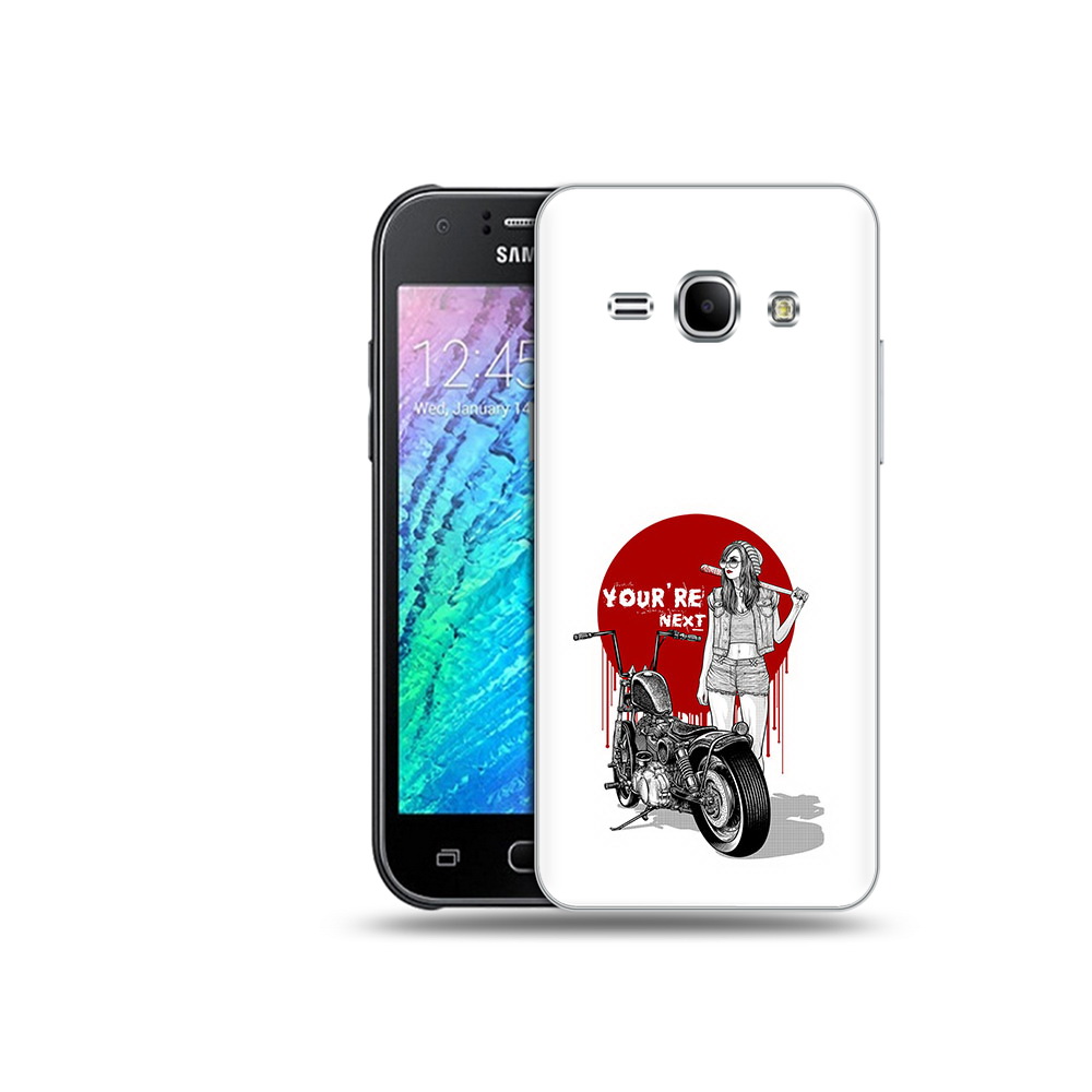 

Чехол MyPads Tocco для Samsung Galaxy J1 девушка с мотоциклом (PT12095.602.315), Прозрачный, Tocco