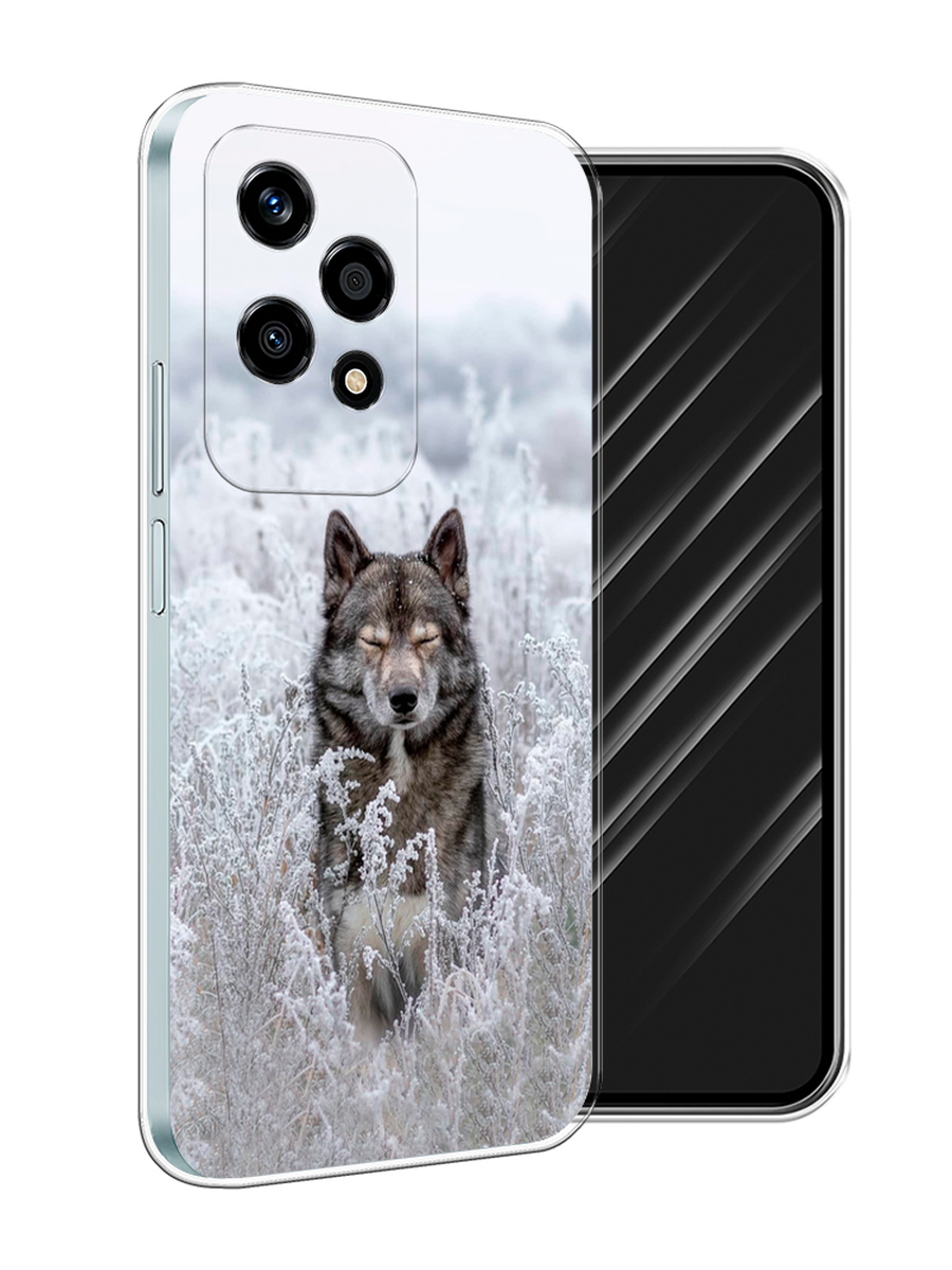 

Чехол Awog на Honor 200 Lite "Волк в поле", Белый;черный, 6124650-1