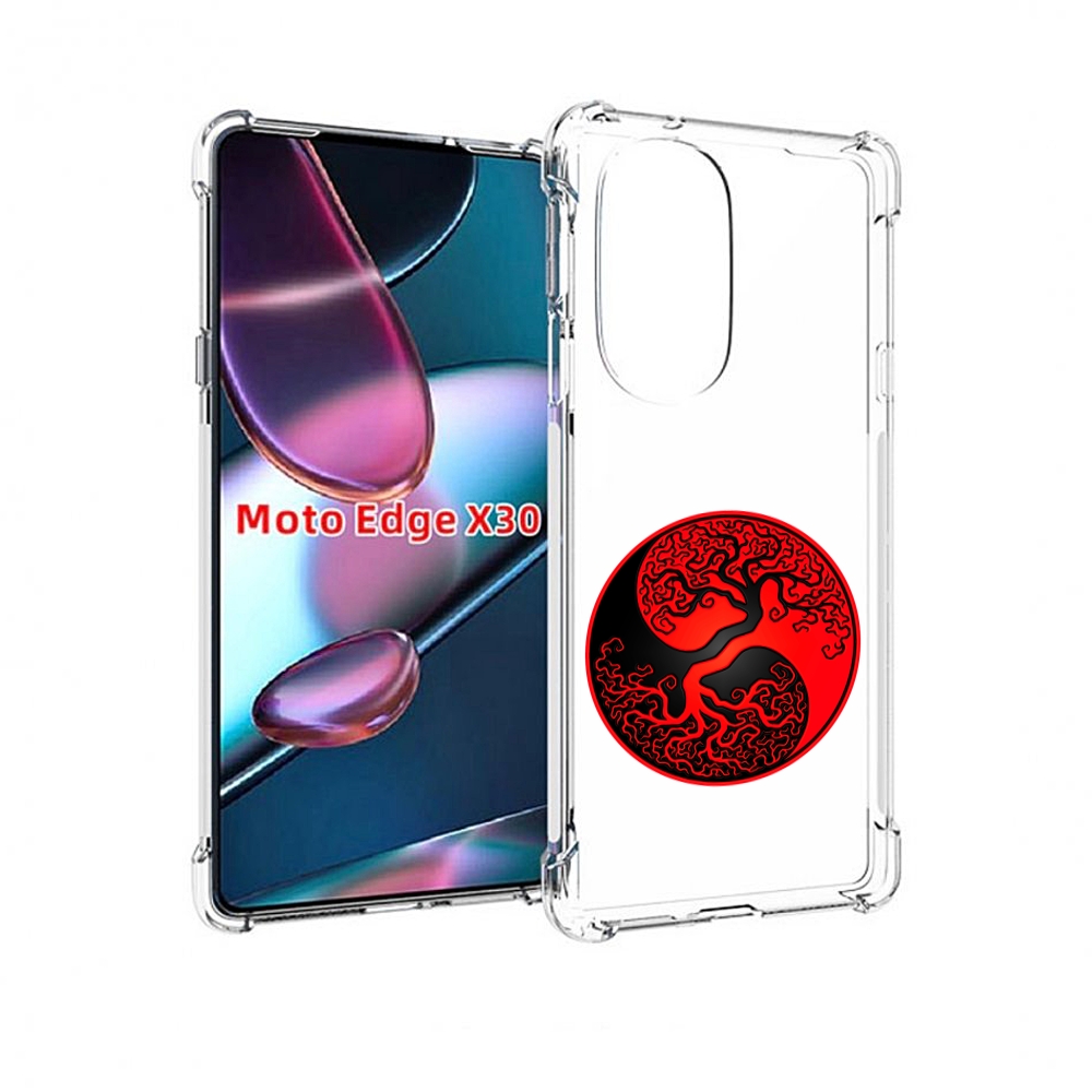 

Чехол MyPads инь янь дерево для Motorola Moto Edge X30, Прозрачный, Tocco