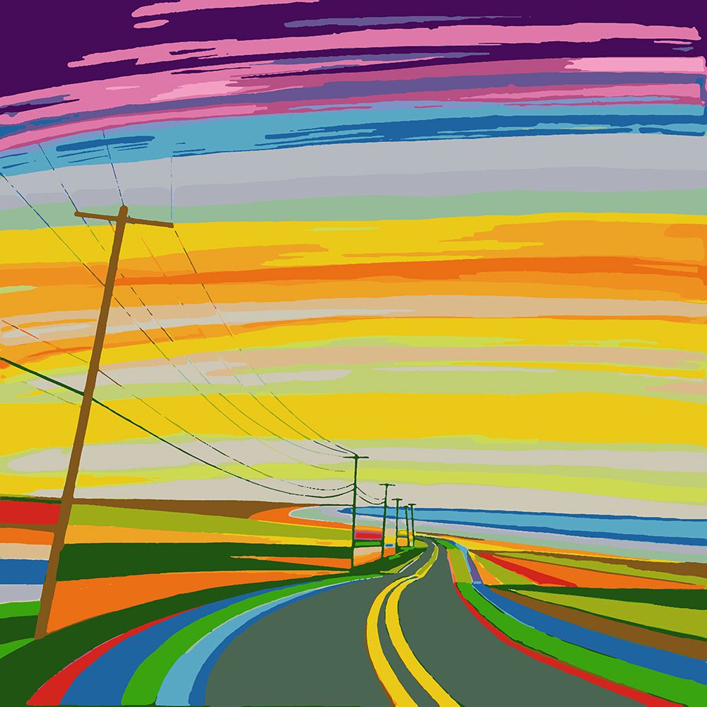 

Картина по номерам Красиво Красим Sunset on Old Montauk Highway, 120 х 120 см, Sunset on Old Montauk Highway