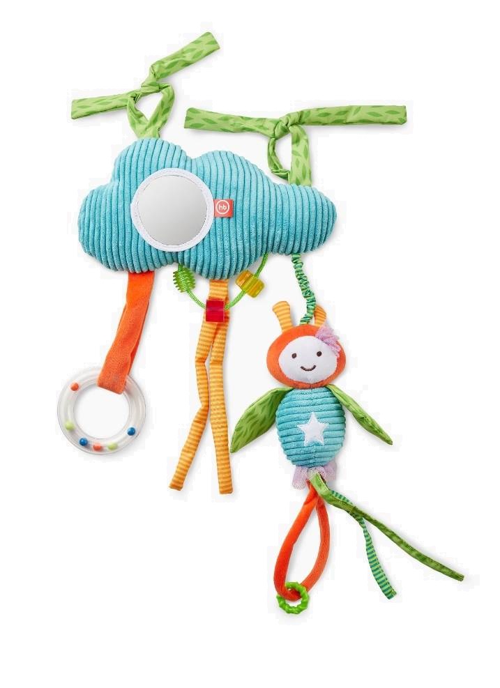 Подвесная игрушка Happy Baby Облако с пчелкой 330667 подвесная игрушка happy snail крепитель жираф спот