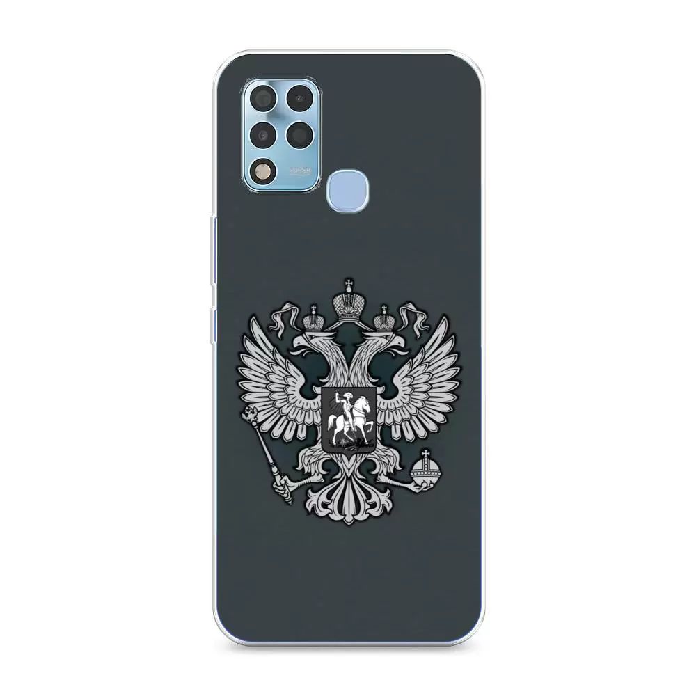 

Чехол Awog на Infinix Hot 11 G37 "Герб России серый", 3102150-5