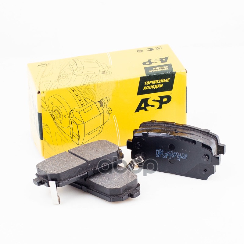

Колодки Задние Kia Carens 06- Asp Asp K340109 ASP арт. K340109