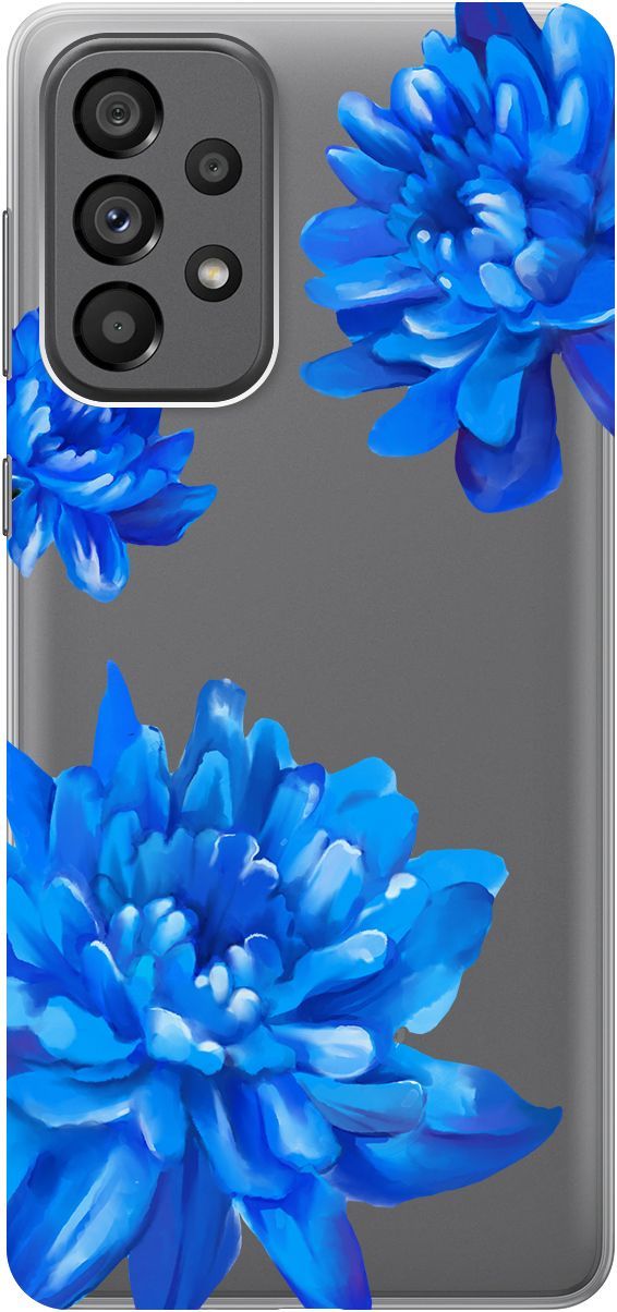 

Чехол на Samsung Galaxy A73 5G с принтом "Amazing Asters" прозрачный, Прозрачный;голубой, 10571