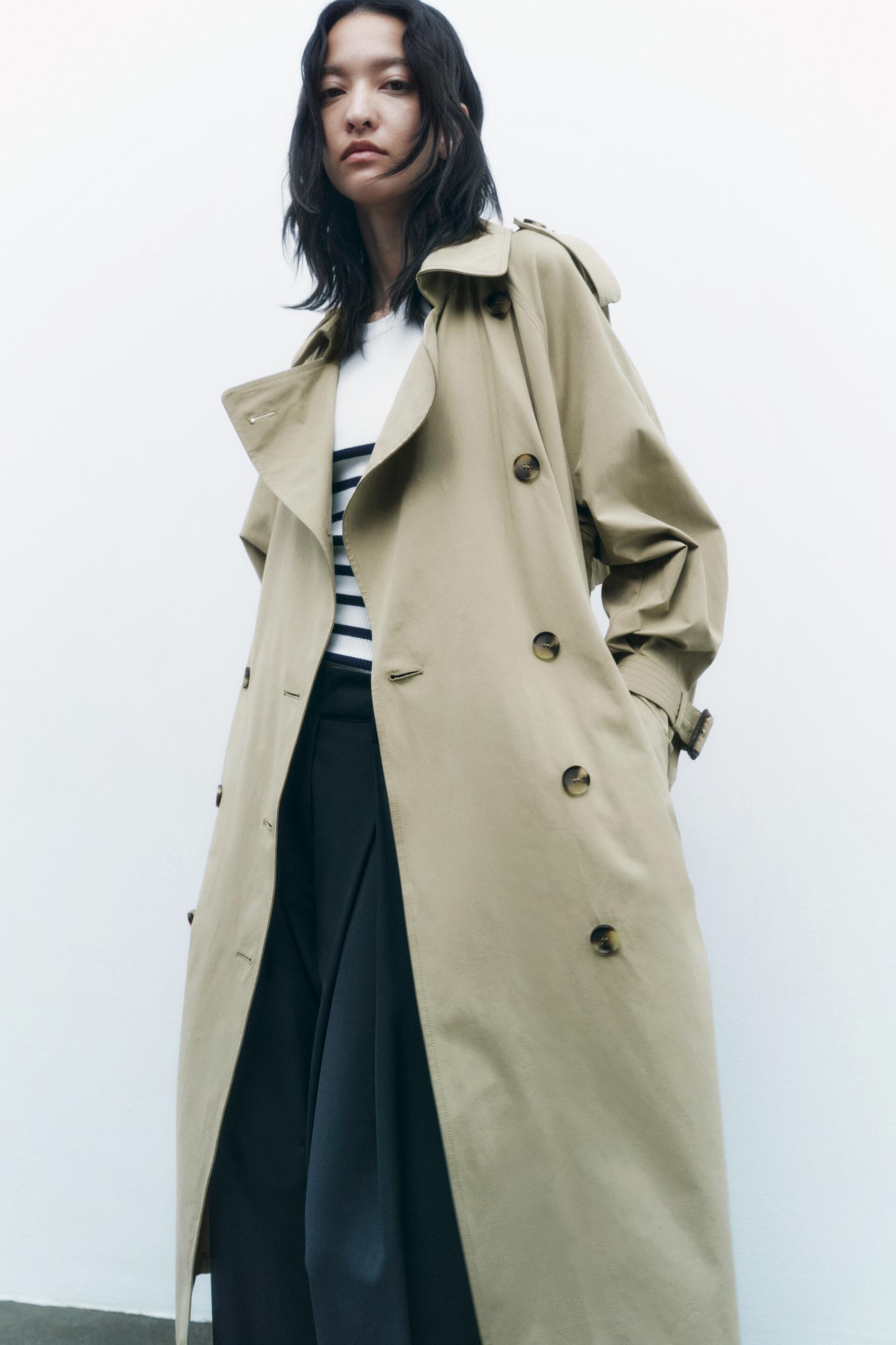 

Плащ женский ZARA 00518043 бежевый S (доставка из-за рубежа), 00518043