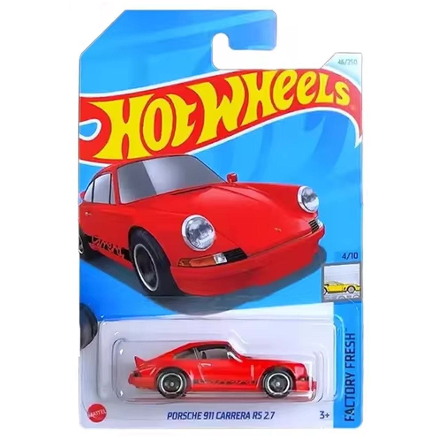 

Машинка металлическая Hot Wheels HTD08 коллекционная модель Porsche 911 Carrera RS 2 7, Красный, HW-metall-all