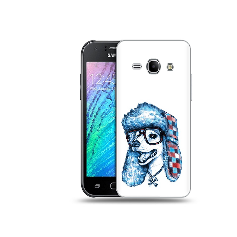 

Чехол MyPads Tocco для Samsung Galaxy J1 зимний пес (PT12095.602.362), Прозрачный, Tocco