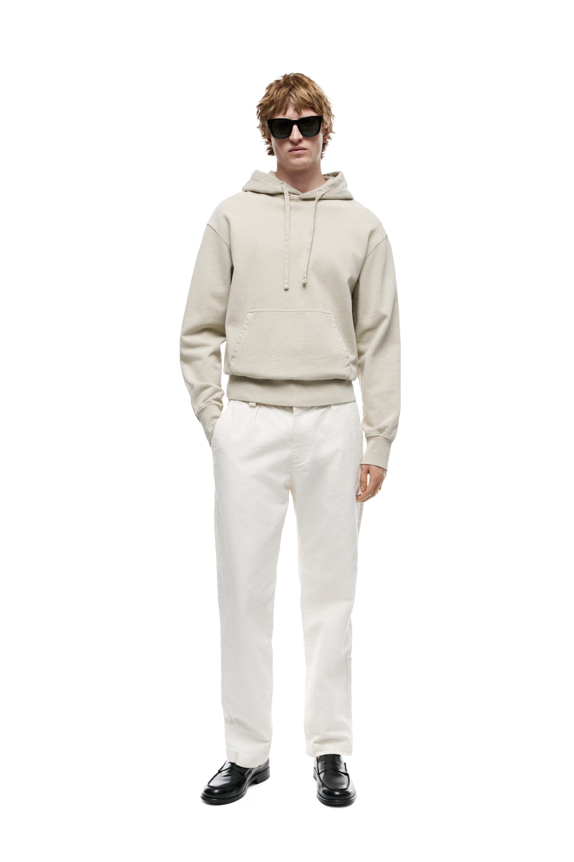 

Худи мужское ZARA 00761354 бежевое S (доставка из-за рубежа), 00761354
