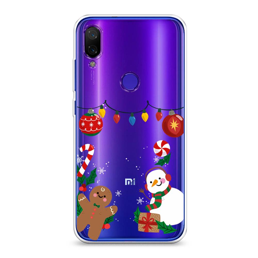 

Чехол на Xiaomi Mi Play "Новогоднее настроение", Коричневый;красный;зеленый, 35350-5