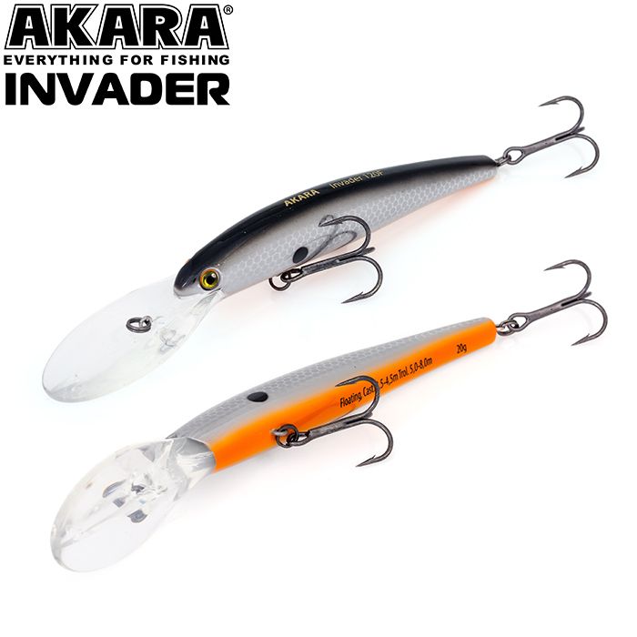 

Воблер Akara Invader 120F 20 гр 5/7 oz 4,7 in A9, Разноцветный, Invader