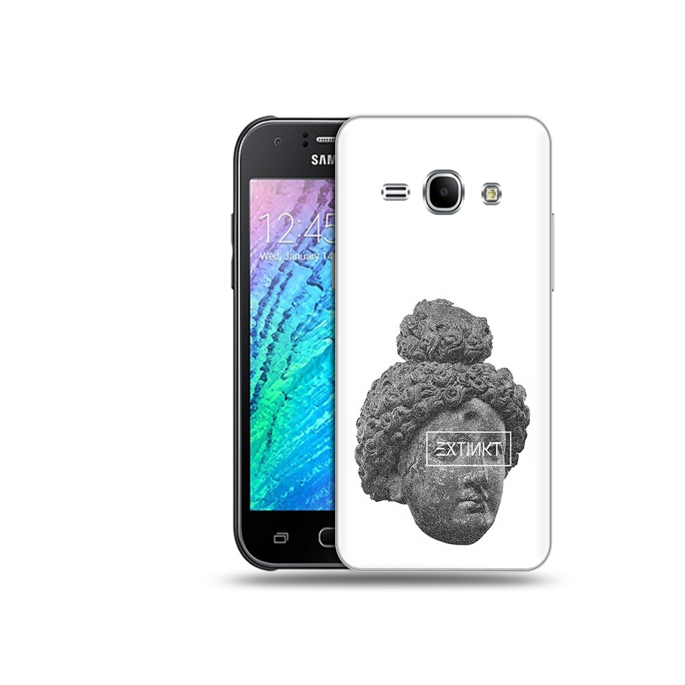

Чехол MyPads Tocco для Samsung Galaxy J1 каменное лицо девушки (PT12095.602.383), Прозрачный, Tocco