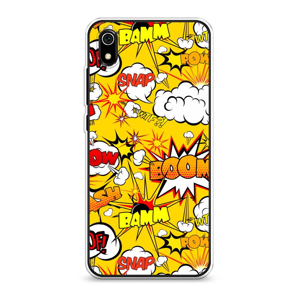 

Чехол на Xiaomi Redmi 7A "Поп Арт эффекты", Желтый;белый;оранжевый, 35450-6