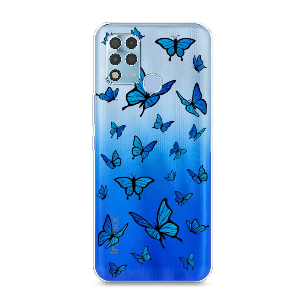

Чехол Awog на Infinix Hot 11 G37 "Синие бабочки", 3102150-1
