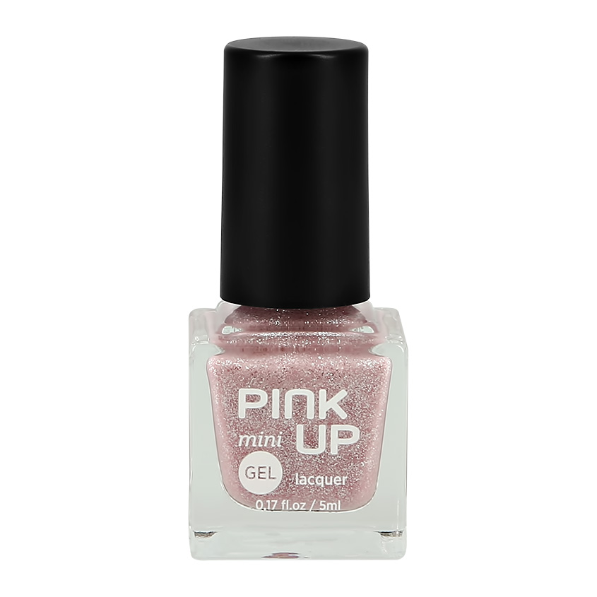 фото Лак для ногтей pink up mini gel с эффектом геля тон 60; 5 мл