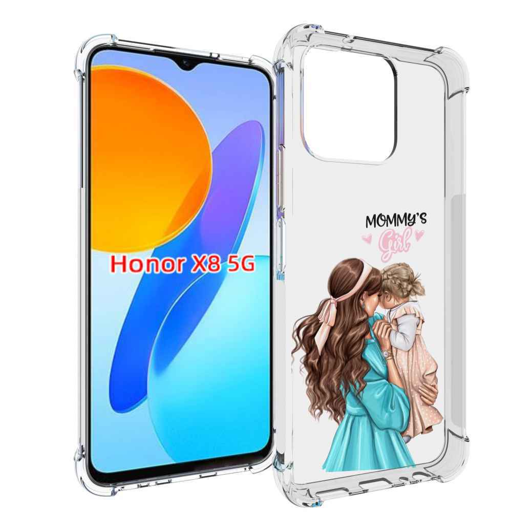 

Чехол MyPads Мама-девочки женский для Honor X8 5G, Прозрачный, Tocco