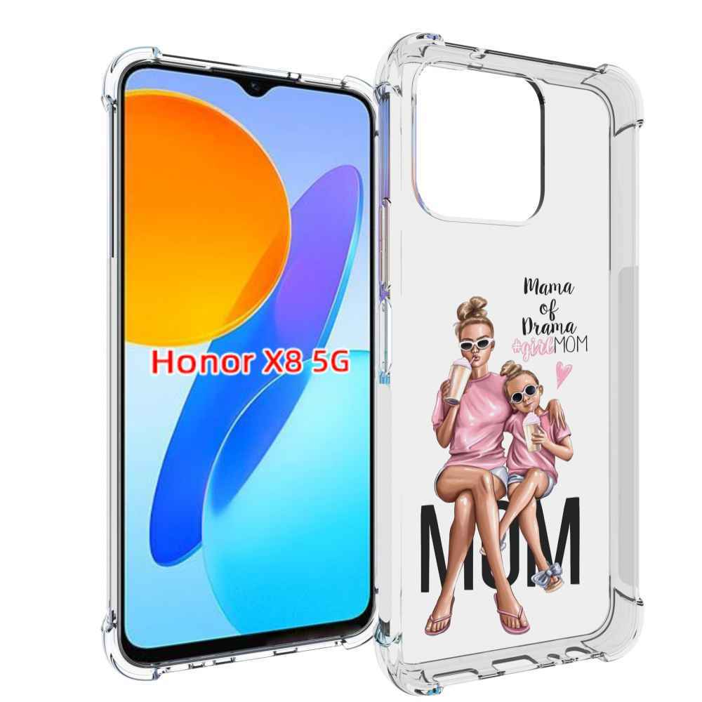 

Чехол MyPads Мама-мечты женский для Honor X8 5G, Прозрачный, Tocco