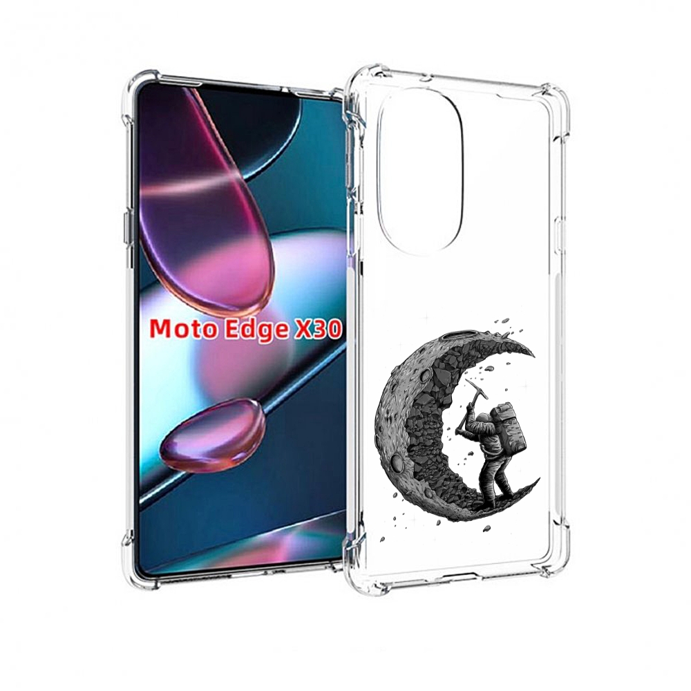 

Чехол MyPads камненная луна для Motorola Moto Edge X30, Прозрачный, Tocco