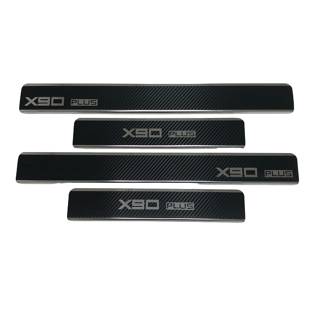 

Накладки INOX на пороги из нерж. стали + КАРБОН для JETOUR X90 Plus 2023-н.в.
