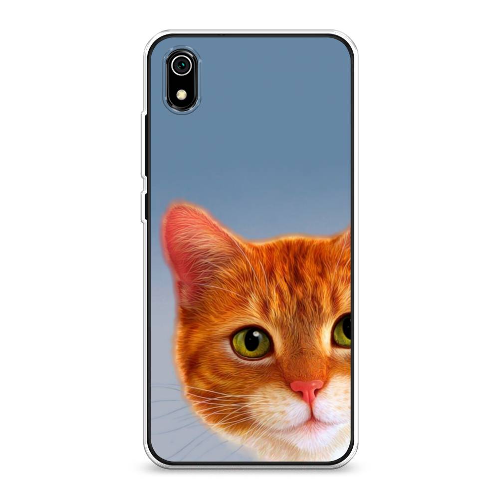

Чехол на Xiaomi Redmi 7A "Любопытный котик", Коричневый, 35450-1