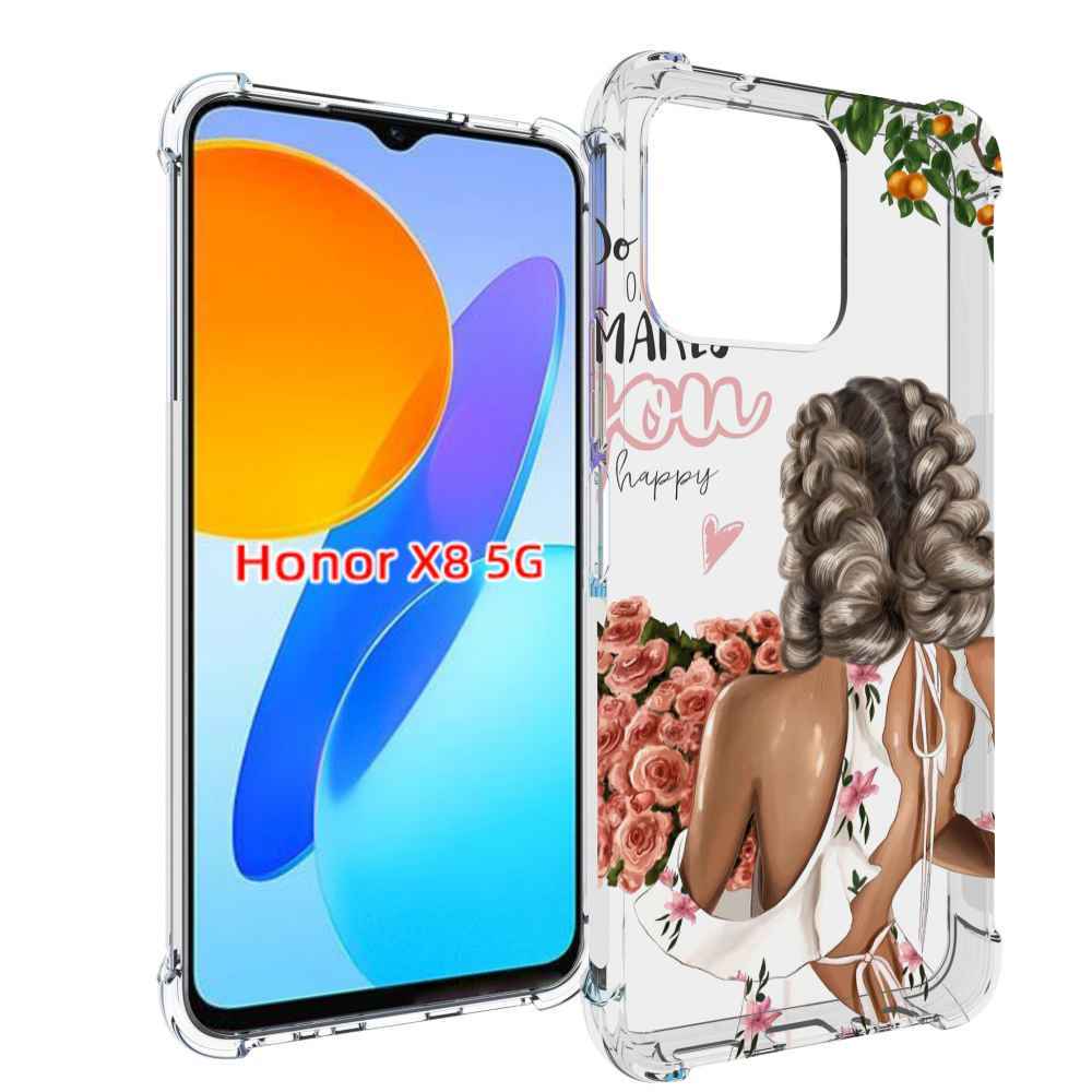 

Чехол MyPads Мелочи-делают-тебя-счастливой для Honor X8 5G, Прозрачный, Tocco