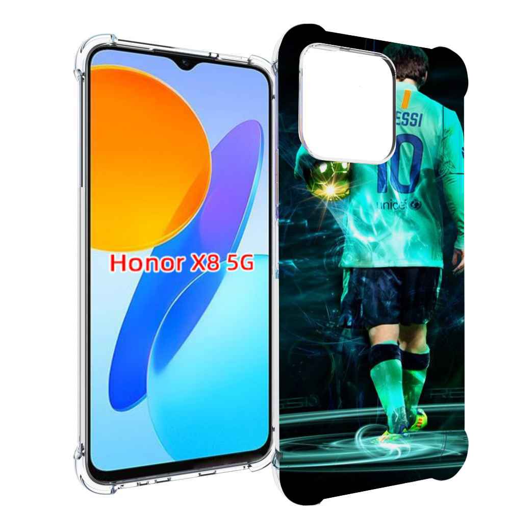 

Чехол MyPads Месси мужской для Honor X8 5G, Прозрачный, Tocco