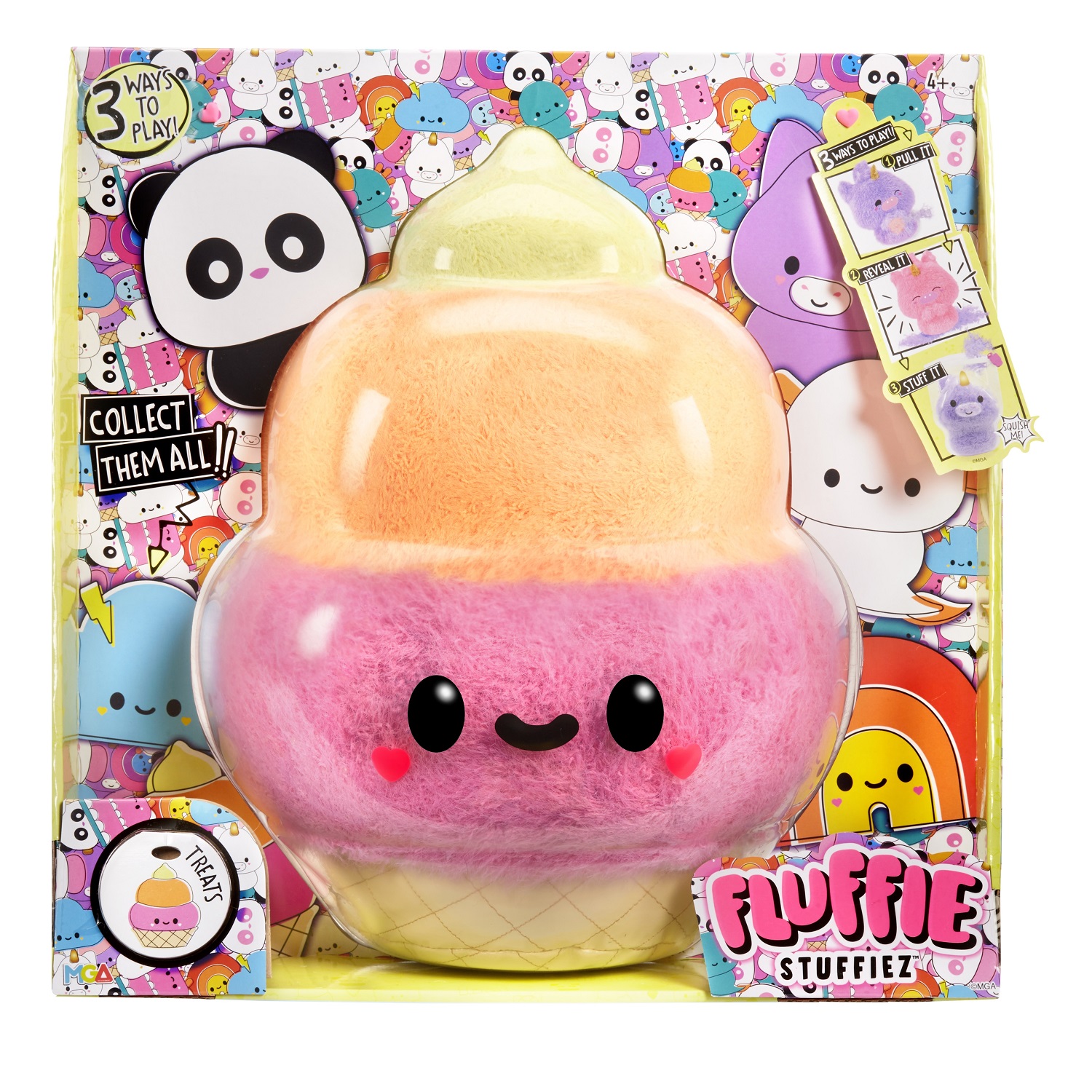 Мягкая игрушка Fluffie Stuffiez Большое Мороженое 42429 розовый