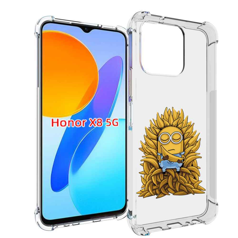 

Чехол MyPads Миньон с бананами для Honor X8 5G, Прозрачный, Tocco
