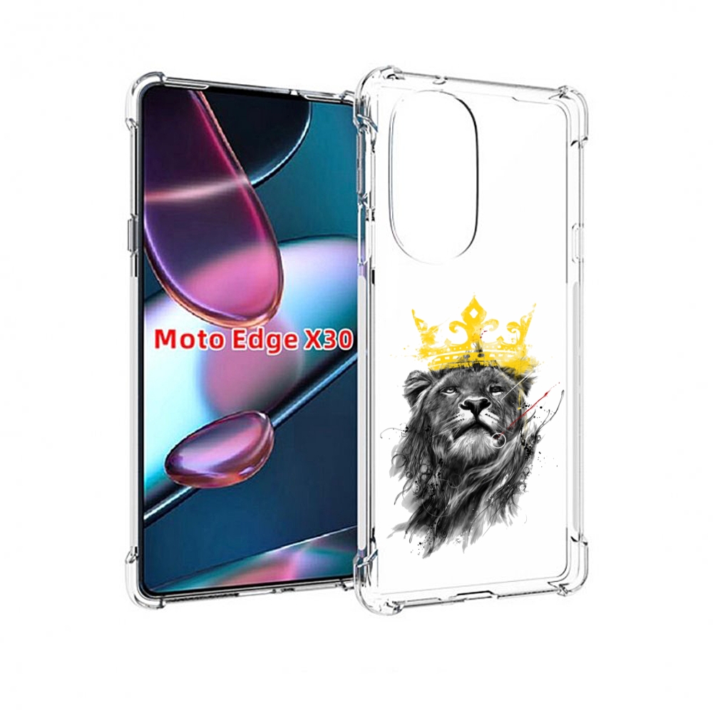 

Чехол MyPads король-лев для Motorola Moto Edge X30, Прозрачный, Tocco