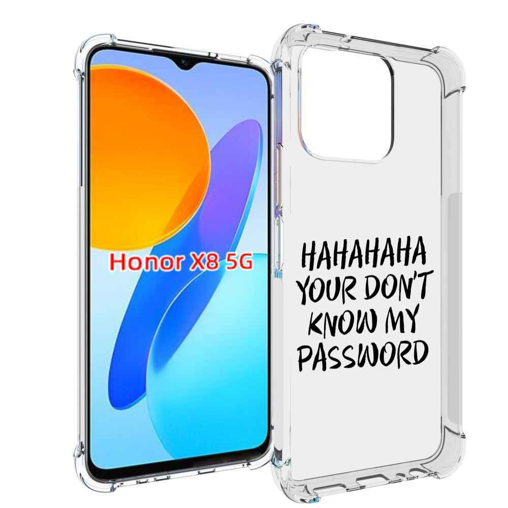 

Чехол MyPads Мой-пароль для Honor X8 5G, Прозрачный, Tocco