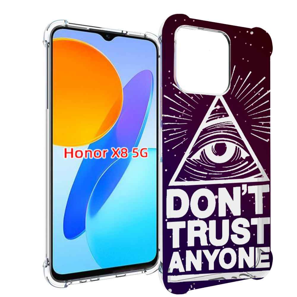 

Чехол MyPads Не-доверяй для Honor X8 5G, Прозрачный, Tocco