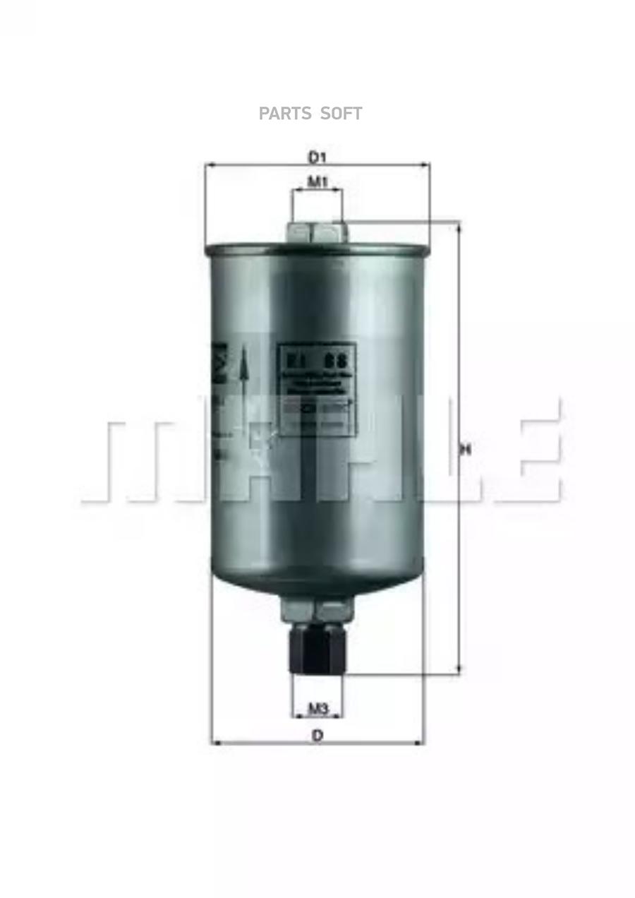 

Фильтр топливный KNECHT/MAHLE KL88, KL88