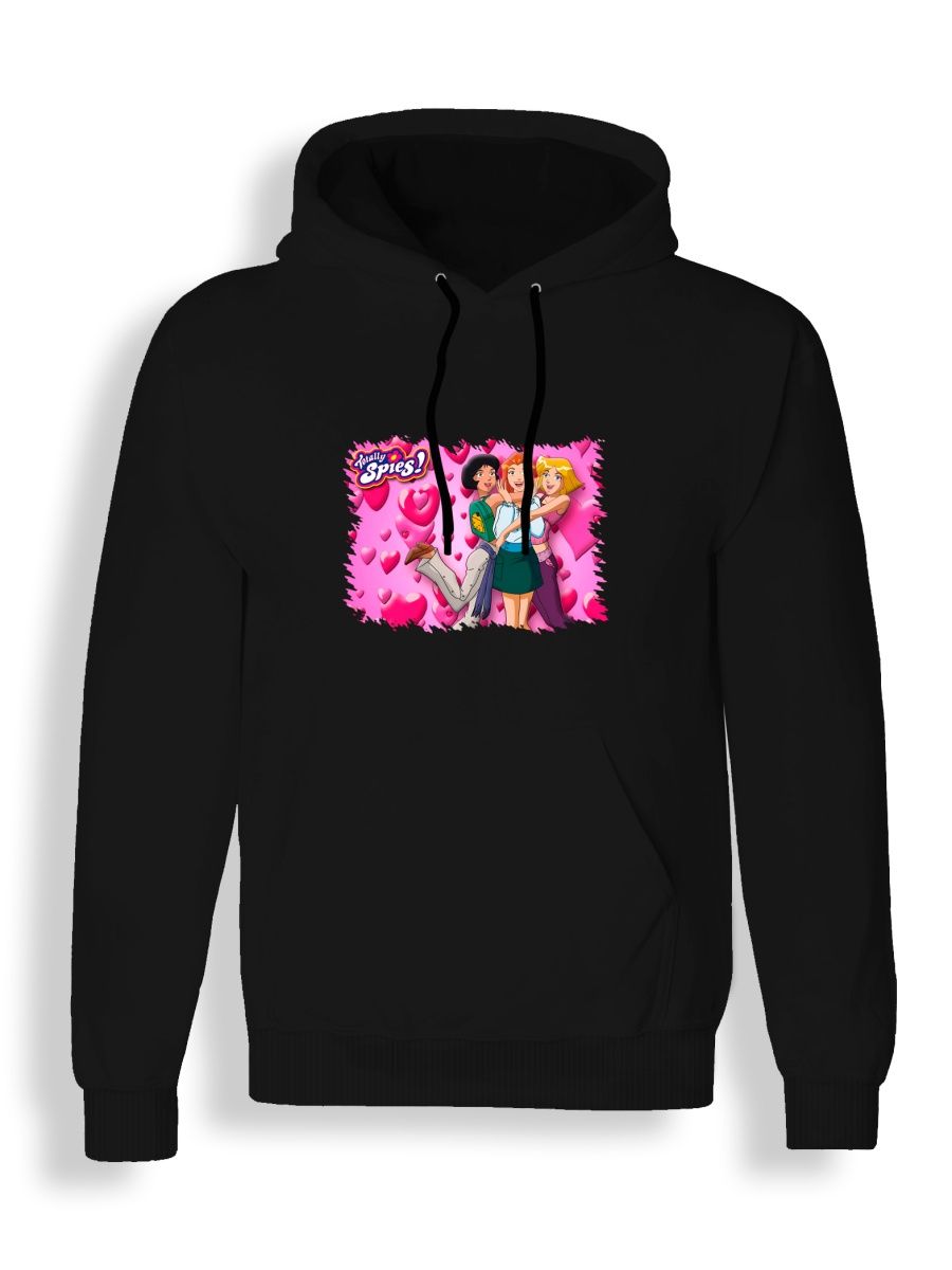 

Худи унисекс СувенирShop Тотали спайс/Totally Spies/Мультфильм 14 черное M, "Тотали спайс/Totally Spies/Мультфильм" 14