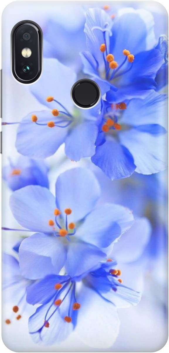 

Чехол на Xiaomi Redmi Note 5 "Лазурные орхидеи", Голубой;фиолетовый, 927