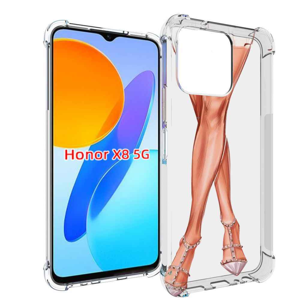 

Чехол MyPads Ножки для Honor X8 5G, Прозрачный, Tocco