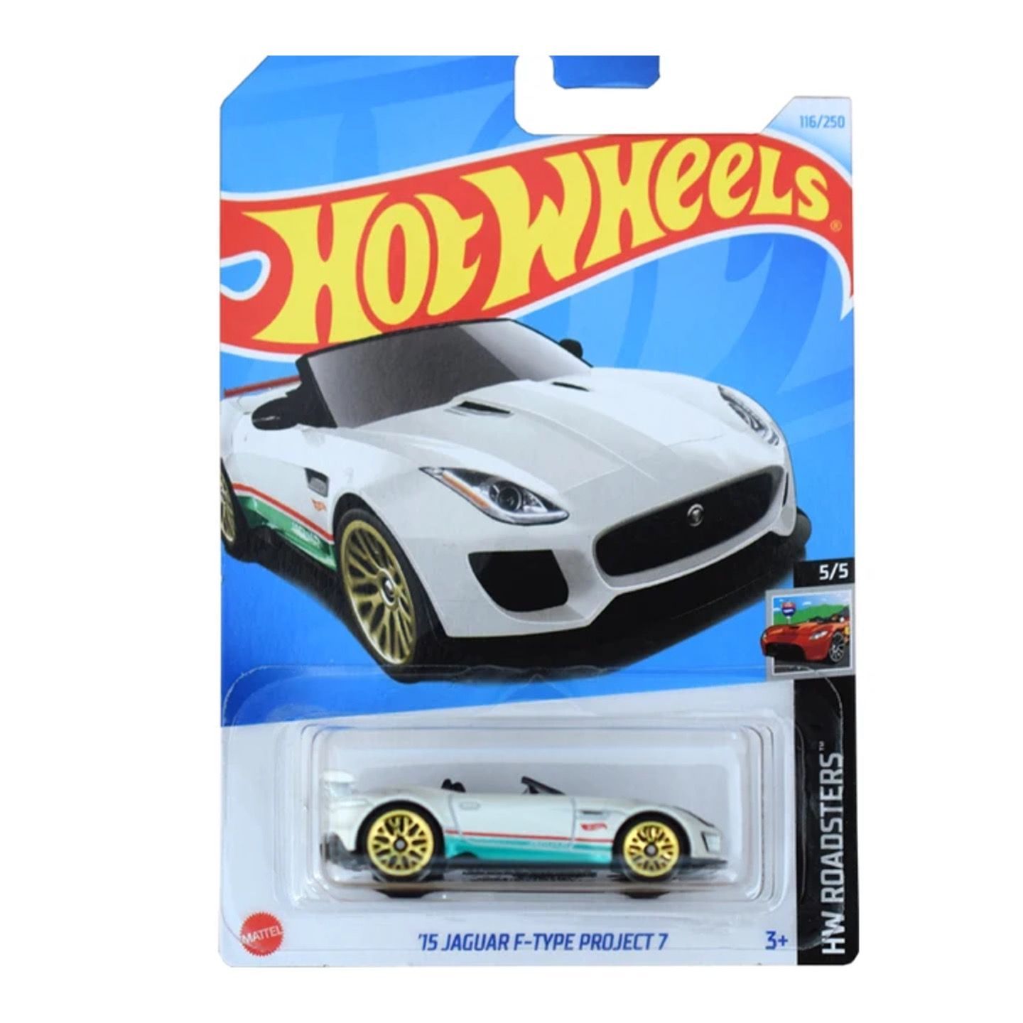 

Машинка металлическая Hot Wheels HTC16 коллекционная модель 15 Jaguar F-Type Project 7, Белый;зеленый, HW-metall-all