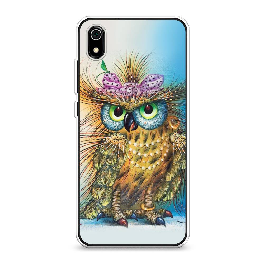 

Чехол на Xiaomi Redmi 7A "Модная сова", Коричневый;голубой, 35450-1